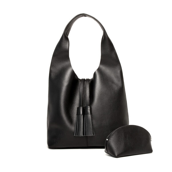 bolsa hobo negra